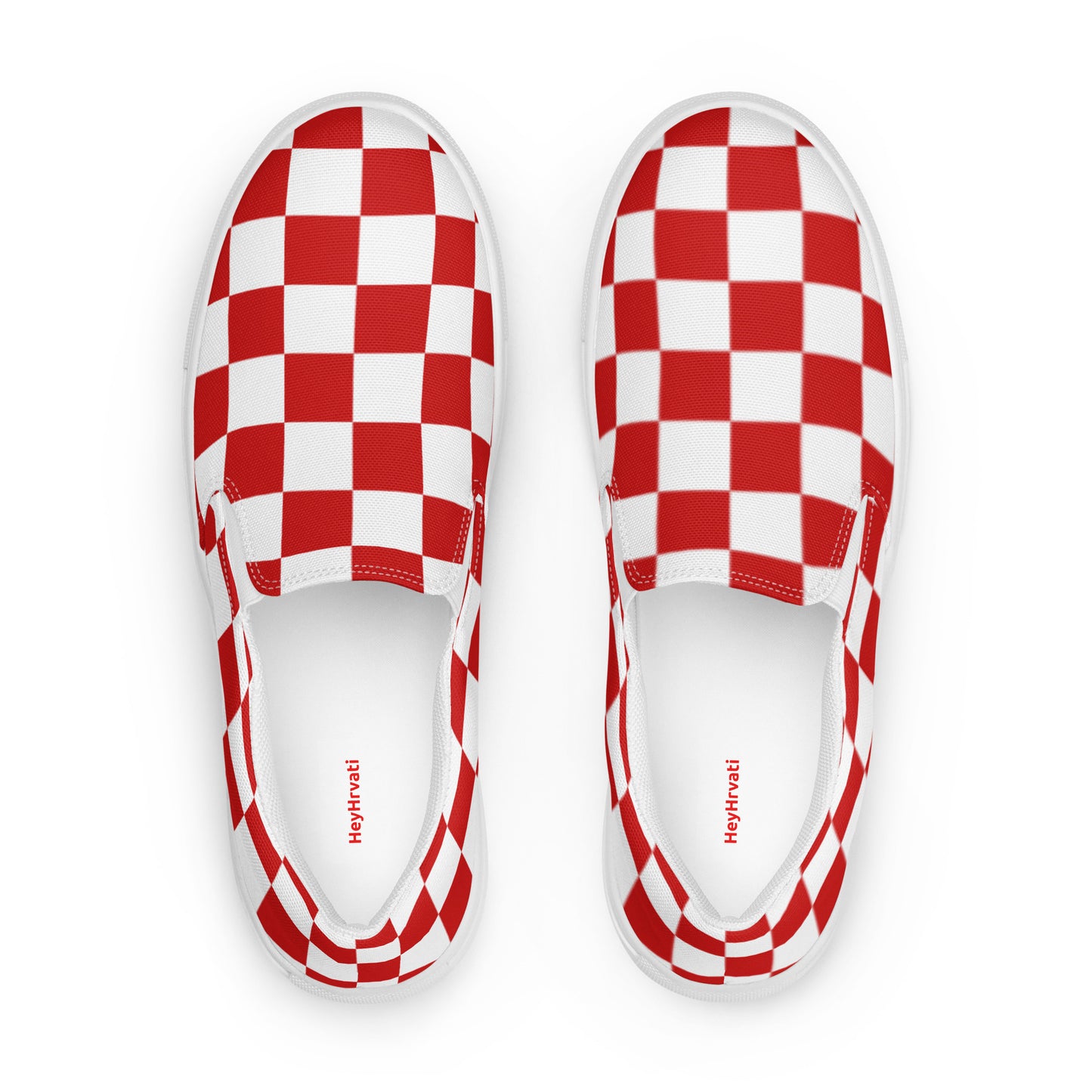 Checkered Women’s Slip-On Canvas Shoes
