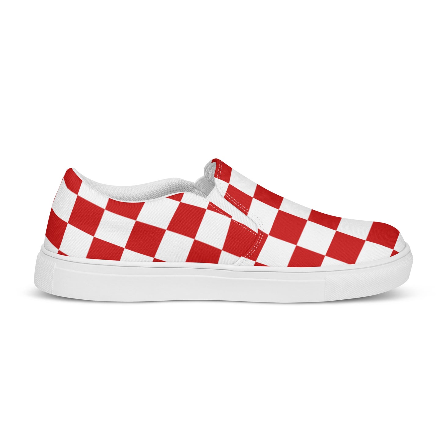 Checkered Women’s Slip-On Canvas Shoes